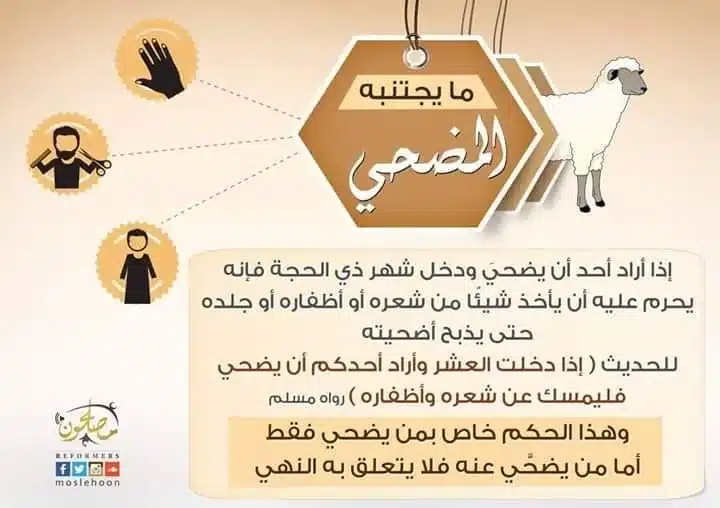 متى آخر وقت لقص الشعر والأظافر للمضحى 2023