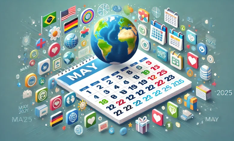 جدول الأيام العالمية في شهر مايو / أيار 2025