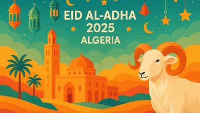 متى تاريخ موعد عطلة عيد الأضحى 2025 في الجزائر