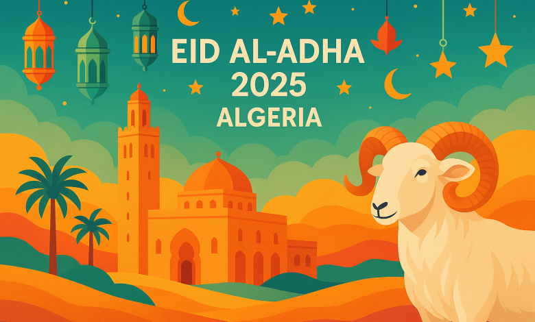 متى تاريخ موعد عطلة عيد الأضحى 2025 في الجزائر
