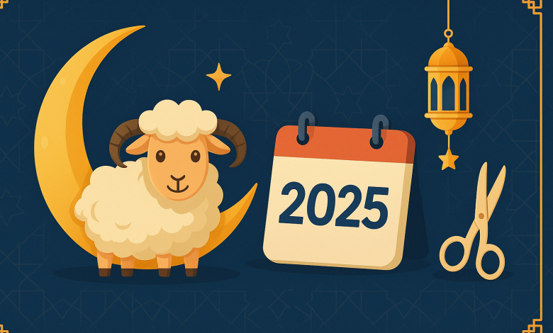 آخر موعد لقص الأظافر للمضحي 2025