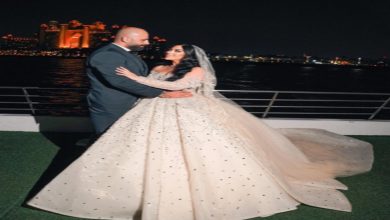 بالصور تفاصيل زفاف الفنانة لمى إبراهيم من مصمم الأزياء باسل حمصاني