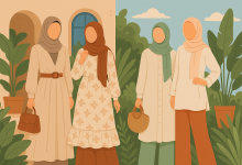 إطلالات محجبات لعيد الأضحى 2025