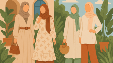 إطلالات محجبات لعيد الأضحى 2025