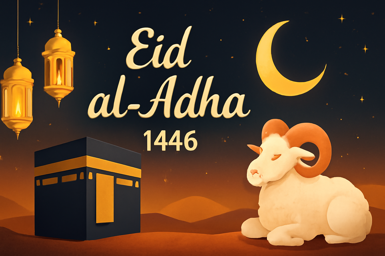 بطاقات و خلفيات عيد الأضحى 2025/ 1446