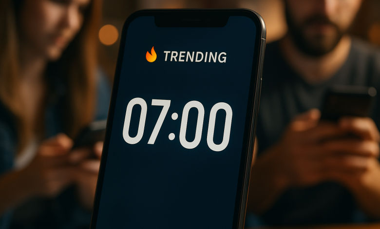 ترند 7 دقائق على تيك توك