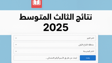 صفحة نتائج الثالث المتوسط 2025 الكرخ الأولى والثانية والثالثة عبر موقع نتائجنا الرسمي