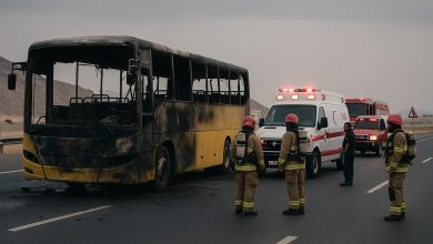 مشاهدة فيديو وفاة معتمرين هنود في حادث المدينة المنورة اليوم