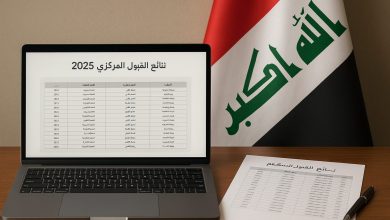 رابط نتائج القبول المركزي 2025 في العراق