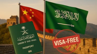 تمديد الإعفاء من التأشيرة الصينية للسعوديين حتى عام 2026.