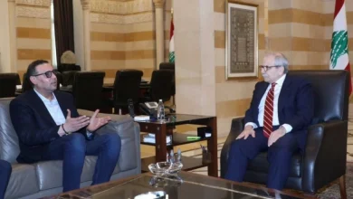 رئيس الحكومة اللبنانية يستقبل هنيبعل القذافي بعد الإفراج عنه