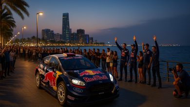 Saudi Rally 2025 ceremonial start in Jeddah Corniche