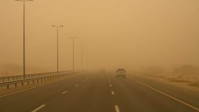 رياح نشطة على الشرقية