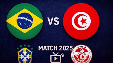 مباراة البرازيل ضد تونس