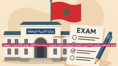 لوائح المدعوين لاجتياز الاختبارات الكتابية لامتحانات الكفاءة المهنية برسم سنة 2025..روابط الأكاديميات الجهوية