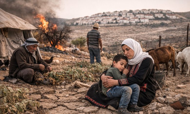 عائلة فلسطينية من المزارعين في الضفة الغربية تواجه صعوبات معيشية بسبب فقدان الدخل والحاجة إلى مساعدات إنسانية عاجلة