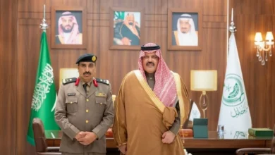 أمير حائل يستقبل اللواء بندر بن معيض الرشيدي بمناسبة صدور الأمر الملكي بترقيته