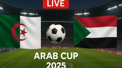 مباراة الجزائر والسودان في كأس العرب