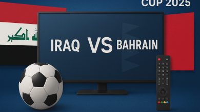 مباراة العراق والبحرين في كأس العرب