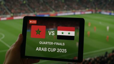مباراة المغرب وسوريا بث مباشر اليوم