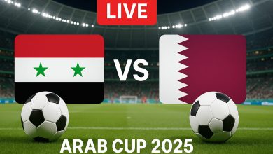 مباراة سوريا وقطر في كأس العرب