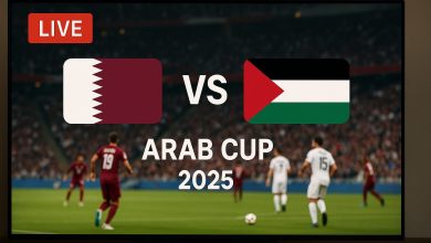 مباراة قطر وفلسطين